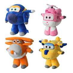 Персонажі мультфільмів - М'яка іграшка Super Wings Donnie Dizzy Jerome Albert 13 см асортимент (YW711309А) (YW711309A)