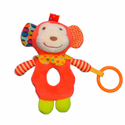 Брязкальця, прорізувачі - Брязкальце Lindo Мавпочка з прорізувачем (6954692010097) (6954691010098)