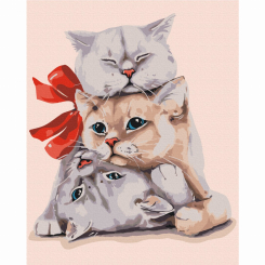 Товари для малювання - Картина за номерами Brushme Пухнасті подарунки (BS52896)