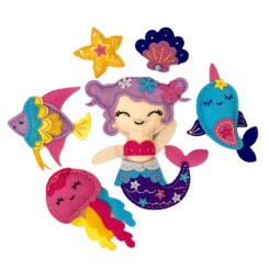 Набори для творчості - Набір для творчості Apli Krapli Зший сам іграшку з фетру Русалонька (4820198701260) Набори для творчості - Набір для творчості Apli Krapli Зший сам іграшку з фетру Русалонька (4820198701260)