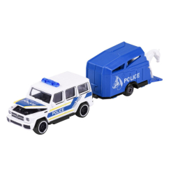 Транспорт і спецтехніка - Машинка Majorette Поліцейська машина з кінним причепом (2053154/10)