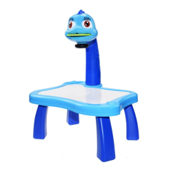 Дитячі меблі - Дитячий стіл для малювання RIAS Projector Painting з проектором Blue (3_01180)