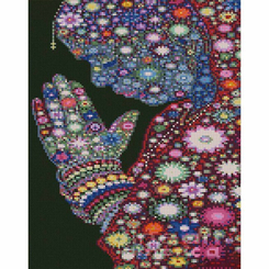 Мозаика - Алмазная картина Strateg Звездная молитва 30х40 см (KB062)