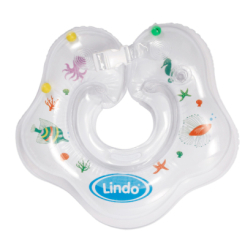 Для пляжу і плавання - Коло надувне Lindo для купання немовлят біле (8914927915656)
