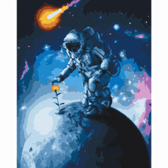 Товари для малювання - Картина за номерами Brushme Квіти Всесвіту (BS38452)