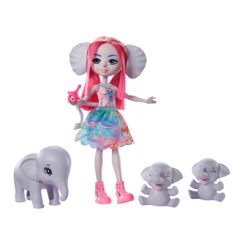 Куклы - Игровой набор Enchantimals Семья слоненка Эсмеральды (GTM30)
