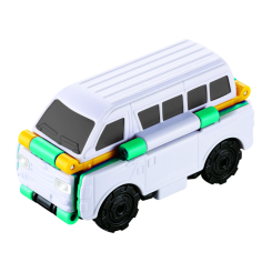 Транспорт і спецтехніка - Машинка-трансформер Flip Cars Автобус і Мікроавтобус 2 в 1 (EU463875-11)