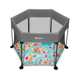 Манежи - Манеж Lionelo Roel Grey Multicolor (5903771704366)