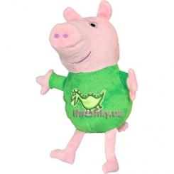 Персонажи мультфильмов - Мягкая игрушка Peppa Pig Джордж с вышитым драконом (25090)