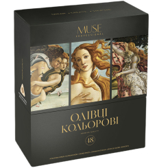 Канцтовари - Олівці MUSE Тригранні Розкладна коробка 48 кольорів (102M-48) Канцтовари - Олівці MUSE Тригранні Розкладна коробка 48 кольорів (102M-48)