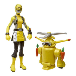 Фигурки персонажей - Игровой набор Power Rangers Beast morphers Желтый рейнджер и зверобот (E7270/E8087)