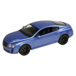 Радиоуправляемые модели - Машина на радиоуправлении Bentley GT Supersport MZ с рулем синяя (2048F/2048F-1)