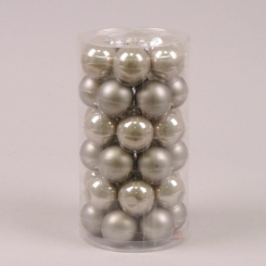 Аксесуари для свят - Кульки скляні Flora D-3,8 см. 36 шт(44564) (MR35697)