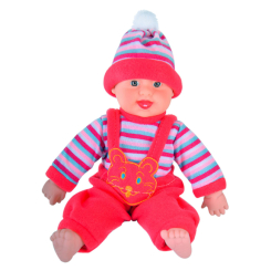 Пупсы - Детская игрушка Пупс-хохотун Bambi X1008-2 музыкальный Красный (37661s47199)