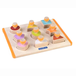 Розвивальні іграшки - Ігровий набір Guidecraft Manipulatives Форми з ручками (G6742) Розвивальні іграшки - Ігровий набір Guidecraft Manipulatives Форми з ручками (G6742)