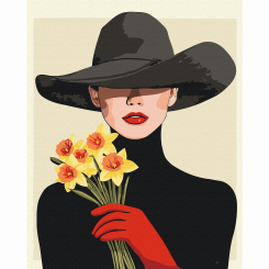 Товари для малювання - Картина за номерами Brushme Букет нарцисів 40х50 см (BS54279)