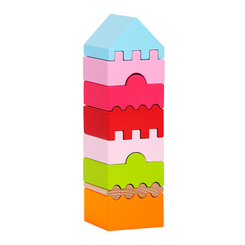 Деревянные игрушки - Деревянный конструктор Cubika Пирамидка LD-4 (11339)