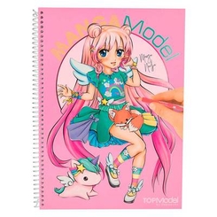 Товары для рисования - Раскраска TOP Model Манга розовая (046581)