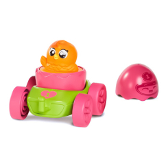 Машинки для малюків - Розвиваюча іграшка Tomy Моя перша машинка Яскраве яйце рожеве (T73088-1)