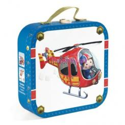 Пазли - Пазли у валізці Твій вертоліт Janod 6-9-12-16 частин(J02870)