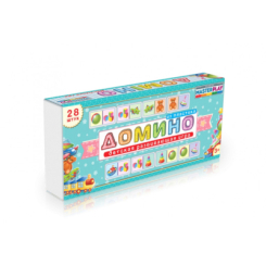 Настільні ігри - Дитяча гра доміно Colorplast 1-093-2-1 Предмети (22694s25077)