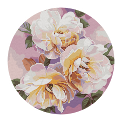 Товари для малювання - Картина за номерами Brushme Білі троянди (RC00076M) Товари для малювання - Картина за номерами Brushme Білі троянди (RC00076M)