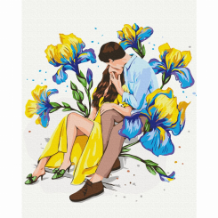 Товары для рисования - Картина по номерам Brushme Цветущая любовь (BS53731) Товары для рисования - Картина по номерам Brushme Цветущая любовь (BS53731)