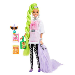 Куклы - Кукла Barbie Extra с неоново-зелеными волосами (HDJ44)