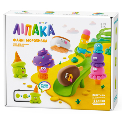 Набори для ліплення - Меганабір пластиліну Ліпака Файні морозивка (15029-UA01)