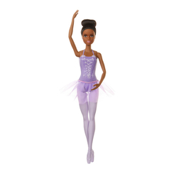 Ляльки - Лялька Barbie Балерина темношкіра в бузковій пачці (GJL58/GJL61)