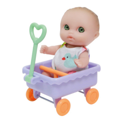 Пупсы - Пупс JC Toys Малыш с тележкой (JC16912-2) (4105011)