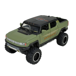 Автомоделі - Автомодель Автопром Hummer pickup truck темно-зелена (AP7738/3)