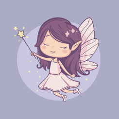 Товари для малювання - Картина за номерами Art Craft Фея Еллі й чарівна паличка 30 х 30 см (15650-AC)