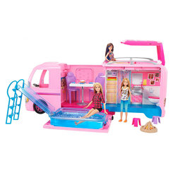 Транспорт и питомцы - Игровой набор Barbie Трейлер для путешествий (FBR34)