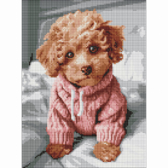 Мозаика - Алмазная мозаика Идейка Волшебный мальтипу 30 х 40 см (AMO8138)