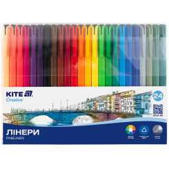 Канцтовары - Линеры Kite Creative 24 цвета (K-1165)