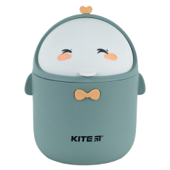 Канцтовары - Настольный контейнер для мусора Kite серо-зеленый (K24-010-1)