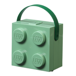 Бокси для іграшок - Бокс для зберігання з ручкою LEGO Lifestyle Цеглинка хакі (40240005)