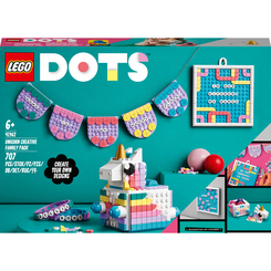 Наборы для творчества - Конструктор LEGO DOTs Семейный комплект для творчества «Единорог» (41962)
