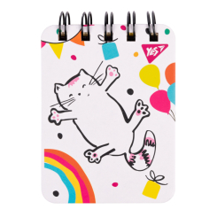 Канцтовары - Блокнот YES Sketch animal Happy cat А7 (681825)
