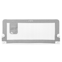 Манежи - Защитная барьерка для кровати MoMi Lexi xl light gray (AKCE00020)
