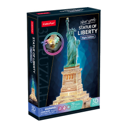 3D-пазлы - Трехмерный пазл CubicFun Статуя Свободы с LED подсветкой (L536h) 3D-пазлы - Трехмерный пазл CubicFun Статуя Свободы с LED подсветкой (L536h)