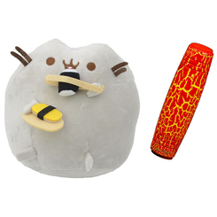 Подушки - Комплект М'яка іграшка кіт з суші Pusheen cat і Антистрес іграшка Mokuru (vol-728)