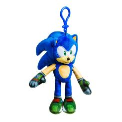 Персонажи мультфильмов - Мягкая игрушка Sonic Соник на цепочке KD220333