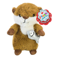 Мягкие животные - Мягкая игрушка Країна Іграшок Plush and Co Выдра с рыбкой 22 см (PLC25008/4)