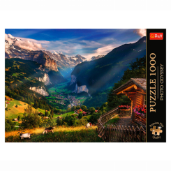Пазли - Пазл Trefl Premium Plus Лаутербруннен Швейцарія 1000 елементів (10821)
