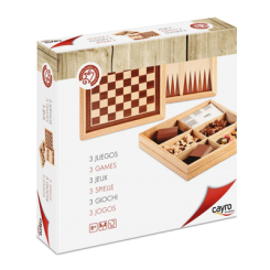 Настольные игры - Игровой набор Cayro Шахматы шашки нарды (8422878706037)