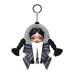 Брелоки - Колекційна м'яка іграшка Pop Mart Skullpanda Wednesday Nevermore academy uniform (SWNA-01)