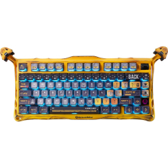 Клавиатура и мыши - Клавиатура GravaStar Mercury K1 Pro 80keys Kailh Speedy Mint BT/WL/USB желтый (GSK1PRO_YLW)