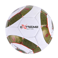 Спортивні активні ігри - М'яч футбольний Extreme motion №5 білий з чорним (FP098/2)
